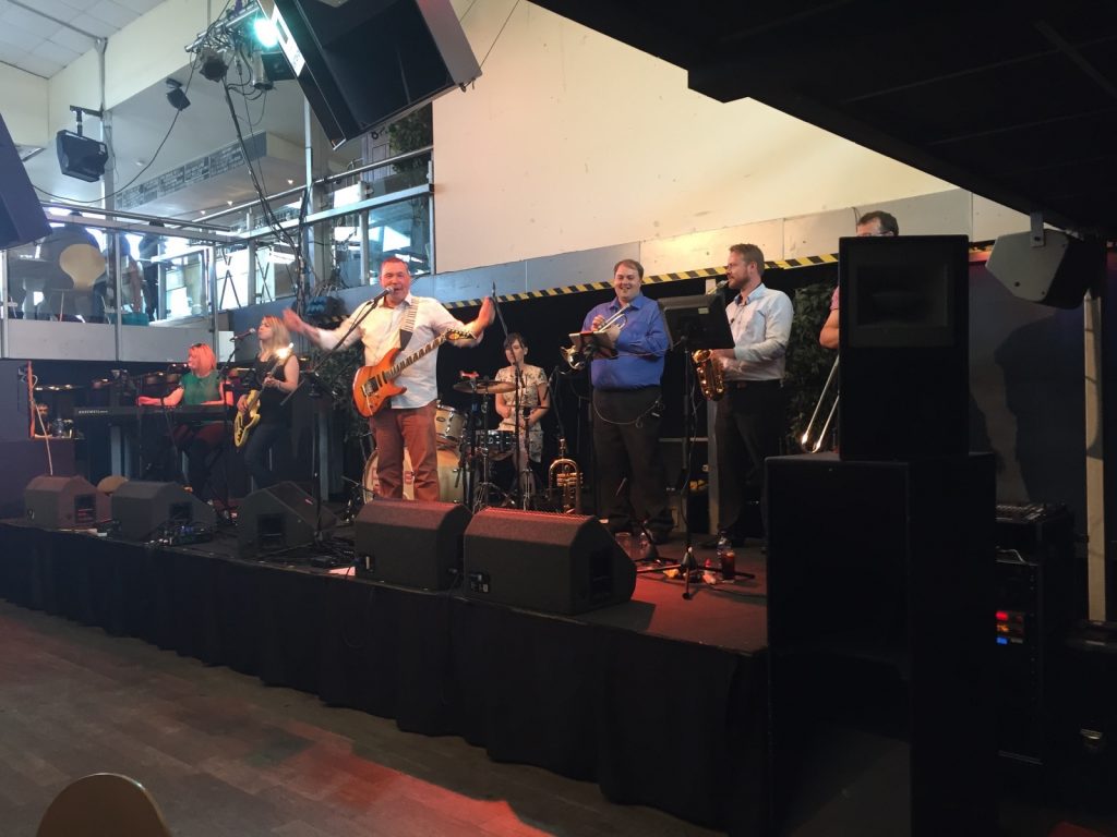 Pulse Wedding Band Showcase Ferry Glasgow 16-08-2015 band on stage