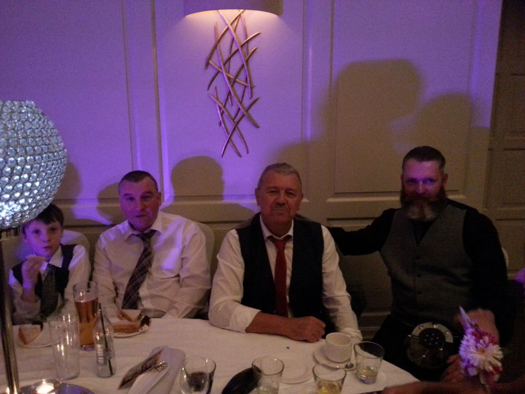 Pulse Wedding Band Western House Ayrshire 22-08-2015 Guests at Table