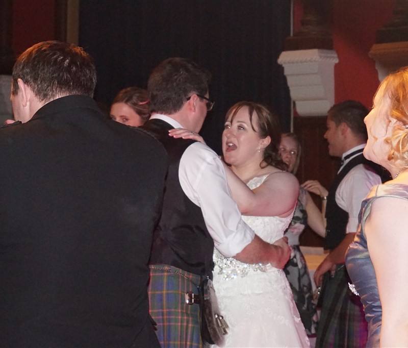 Pulse wedding bands Glasgow & Ayrshire in Rutherglen Town Hall Glasgow people dancing on busy dance floor