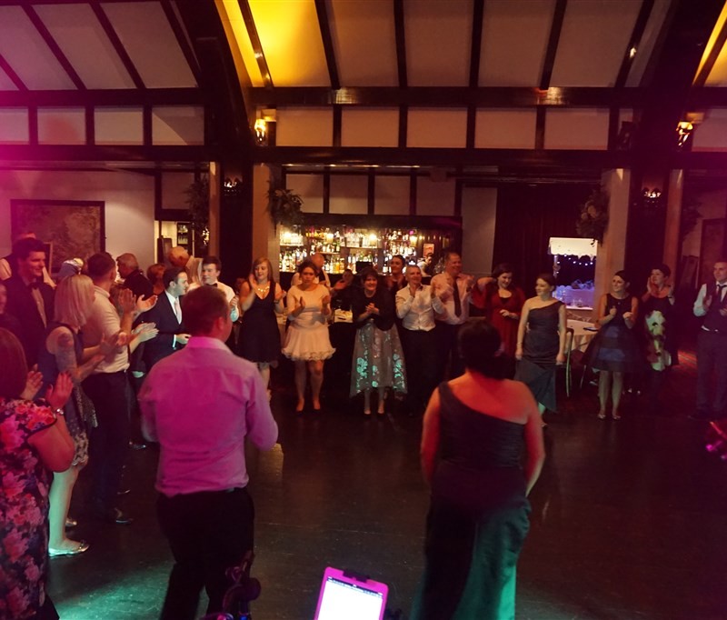 Pulse wedding band Ayrshire & Glasgow in Brig O’ Doon Ayrshire people dancing on busy dance floor